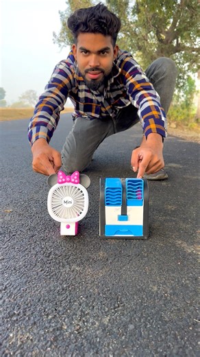 mini fan and cooler boxing😍