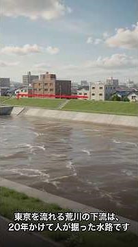 東京を流れる荒川の下流は、20年かけて人が掘った水路です