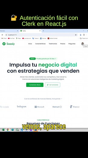 38K views · 839 reactions | Agrega inicio de sesión con Google y cierre de sesión en segundos usando Clerk. Ideal para tus proyectos en React.js. #programacionweb #programadoresweb #desarrolloweb #reacjts #javascript | Progamacion web, | Facebook