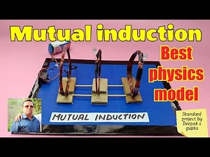 mutual induction working model class 12 #mutualinduction #mutualinductance #physicsmodel #emi