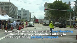 6.4K views · 61 reactions | A security camera captured the moment a condo partially collapsed earlier this week in Surfside, a town near Miami, Florida. | The News-Press (Fort Myers and Cape Coral) | Facebook