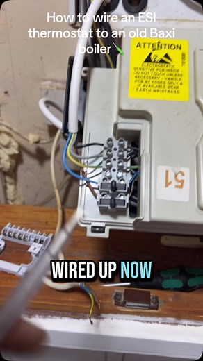 For those of you who struggle with boiler wiring here’s a video explaining where each cables terminate on an old Baxi Boiler with an ESI thermostat🧐 | Hasan Ali