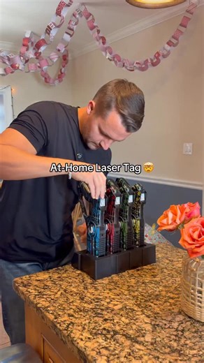 Carolina’s Finds on Instagram: "⚡️Laser action unlocked… at home!✨ Turn any room into an arena with this easy-to-set-up light-beam tag set. Fast rounds, glowing targets, and endless laugh-filled battles. Perfect for game nights, parties, or anytime you want an energy boost. 🔥 Who’s ready to call next round? #lasertag #christmasgiftideas #glowgear #funathome #familynight #fungames"
