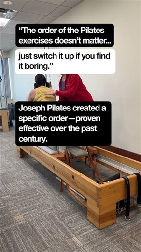 The order of exercises DOES matter in Pilates