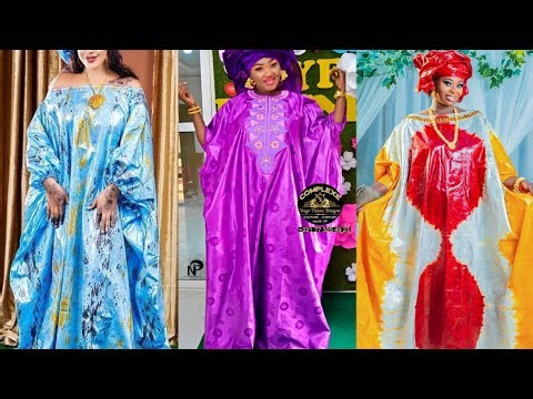 Modèle élégant Boubou habille les styles avec broderie pour les femmes africaines