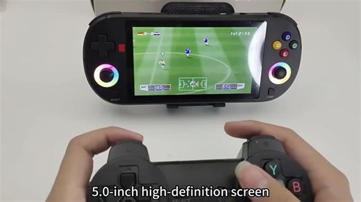 M22P Retro Game Console 64GB 5.0 Inch IPS Display RGB LED Joystick with Controller | Lazada PH