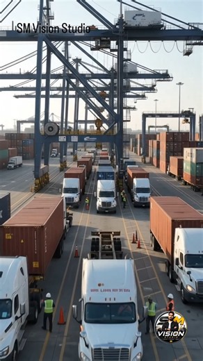 Inside America’s Giant Container Port 🚢📦 How Thousands of Ships & Trucks Move Every Day
