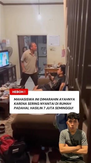 NYANTAI MULU DI RUMAH, COWOK INI KENA OMEL!😡🤡 #ai #angry #drama #viral #memes #website