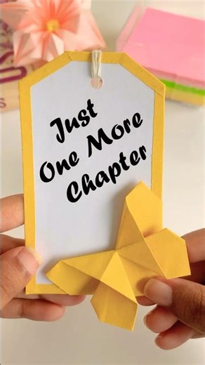 DIY Butterfly Bookmark | Easy & Cute Paper Craft! #diy #paperart #shorts