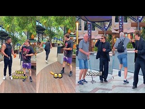 Take the shot prank I Hitman prank I the Old scary man run for his life