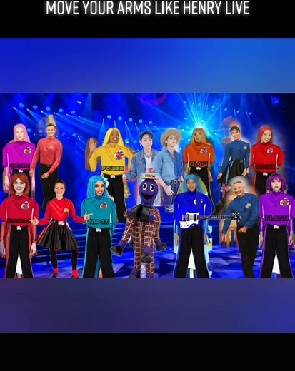 Move your arms like Henry Live From The Super Pop Wiggles Live in Concert @scarletsheppard @theprincessliv @stephanie.hoston @ghimsee @zariaontiktok @laurahallyall @valentina.mami @shanisunshine_ @anthonywiggle @evie.ferris @bts_official_bighit @thewigglesofficial #thesuperpopwiggles