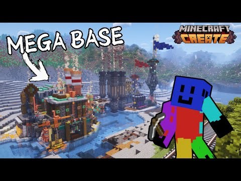 Building the perfect base with the create mod! [BUILDING TIMELAPSE]