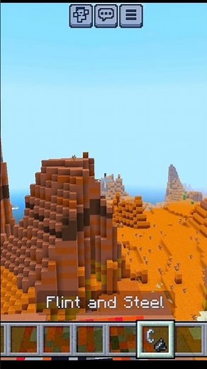 I Dug Through A Whole Mesa Biome With TNT 💀 #minecraft #craftzone