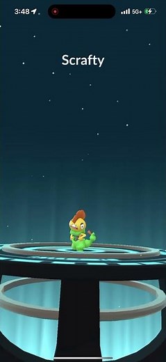 Evolving Shiny Scraggy Into Shiny Scrafty In Pokémon Go
