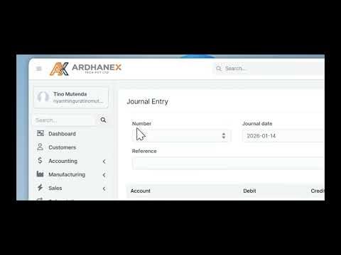 Accounting Module | Dashboard Overview | Ardhanex AURA