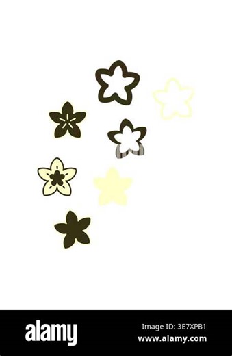 changing color animation of a japanese floral pattern made of flower icons Stock Video Footage - Alamy