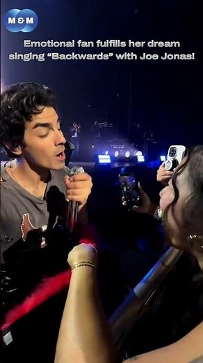 Joe Jonas Sings “Backwards” With an Emotional Fan in Las Vegas 2026 😭