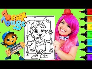 Coloring Beat Bugs Jay Crayola Coloring Page Prismacolor Markers | KiMMi THE CLOWN