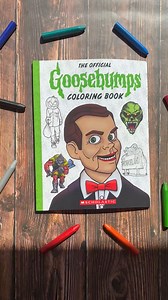 4.6K views · 146 reactions | Color us scared  Goosebumps: The Official Coloring Book by Jenna Ballard & Brandon Dorman Art features over 90 images of fan-favorite creepy creatures and monsters from the classic Goosebumps series. https://bit.ly/3NdIcj2 | Goosebumps | Facebook