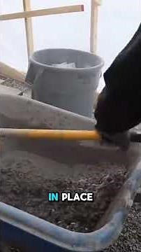 The secret to a perfect drain install? A solid concrete base and a straight string line. #shorts