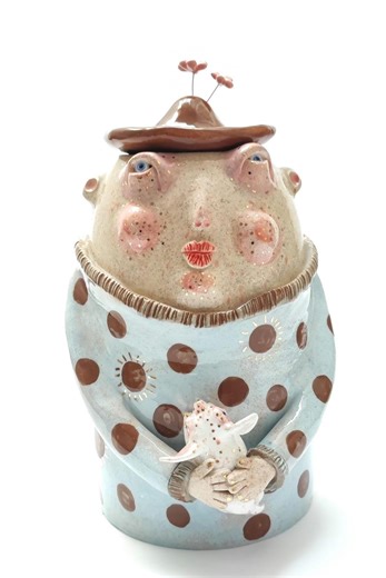 Handmade Ceramic Jar Sculpture – Figurative Pottery With Dog, Whimsical Lidded Jar, Sculptural Container, Unique Art Object - Etsy