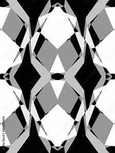 Smoothly changing black and white pattern with a free black background to add text at the end
