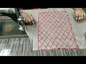 Easy and Stylish Neck Design With Anchor Thread//Itch thread