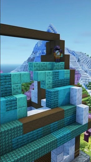 Gradient Roof Build! ✨#short #minecraft #theguildsmp #minecraftsmp #minecraft #minecrafttutorial