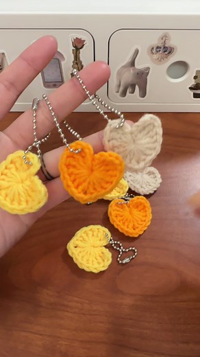 Crochet Heart Keychain Tutorial for Beginners