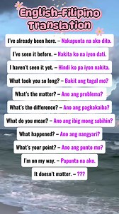 Let's learn some Basic Filipino-English phrases This might be simple but useful for beginners Enjoy learning 😊 #learnfilipinoenglishtranslation #filipinoEnglish | Janes Lessons