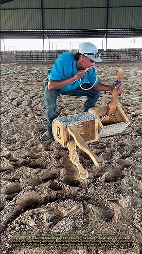 He Built a Wooden Bucking Horse That Makes Roping Practice Feel Real!