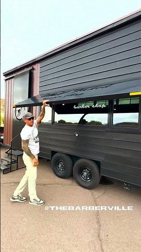 🚐💈Mobile Barbershop: custom built trailer w/ bathroom , 2 Full stations, Lounge Seating, TV’s A/C