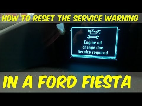 Ford Fiesta Service Warning Reset - Engine Oil Change Due Service Required