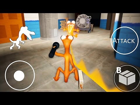 Playing Original Orange & Character In Rainbow Friends Full Gameplay