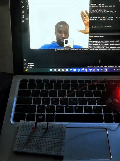 Je transformé ma main en interrupeteur#python#opencv#tech