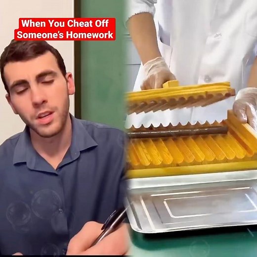 Cheating Off Someone’s Homework Be Like #shorts