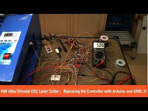 K40 eBay Chinese CO2 Laser Cutter - Running with the Arduino UNO and GRBL Part 3!