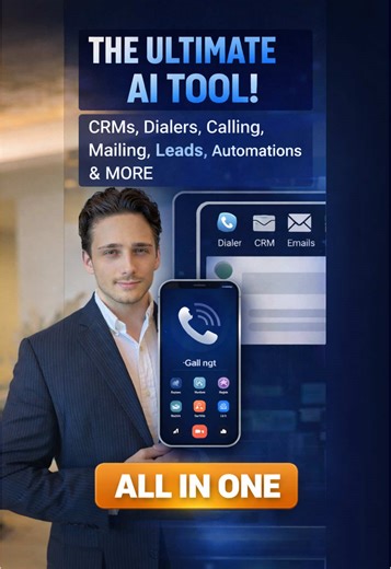 Tired of paying for 10 different tools to run your business? CRM, dialer, AI calling, email campaigns, lead management, automations, follow-ups… Most businesses are bleeding money on subscriptions that don’t talk to each other. I found an ALL-IN-ONE AI system that replaces: • CRMs • Dialers & AI calling • Email & SMS automation • Lead tracking & pipelines • Booking & follow-ups • Smart automations that actually convert This is built for business owners, agencies, and sales teams who want more le