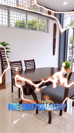 Premium Wooden Dining Table Set | Elegant Dining for Your Home 🪵✨ | NRK Furniture #NRKFurniture