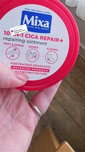 Replying to @calstiktokfinds Dry heels, rough feet and cracked skin? 👣 I've been using Mixa Cica Repair 10 in 1 on my feet and getting lots of questions about how I use it. Mixa Cica Repair 10 in 1, dry feet, rough heels, cracked heels, foot care, foot cream, sandal season, summer feet, dry skin, skincare routine, soft feet, heel care, summer essentials.