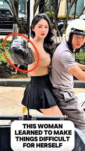 This woman learned to make things difficult for herself!! #shortsfunny #shortstrending #shortsfeed