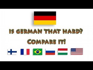 German compared to other languages