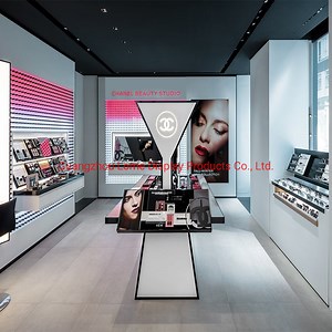 [Hot Item] Modern Mall Skincare Store Display Showcase Cosmetic Glass Design