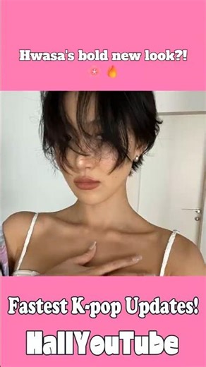 Hwasa's bold new look?! 🌸🔥#shorts #Korean_Wave #Hallyu #Kpop_news