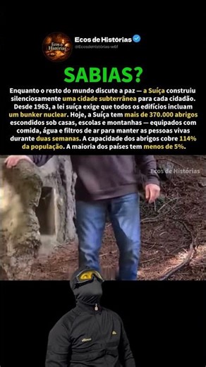 A Suíça está preparada para uma guerra nuclear