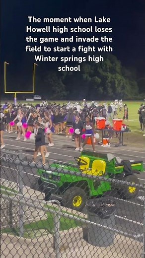 Lake Howell high school start a fight after lose a game to winter springs high #highschoolfootball