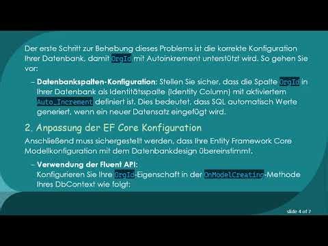 Behebung des OrgId-Pflichtfeldproblems in EF Core 3.1 Formularen