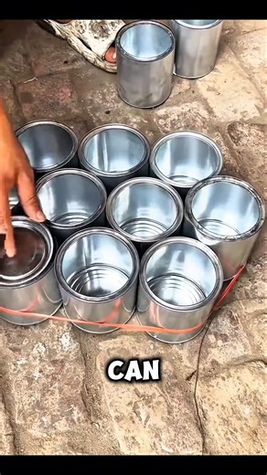 How old oil drums become new tin cans Recycling process! 🧐