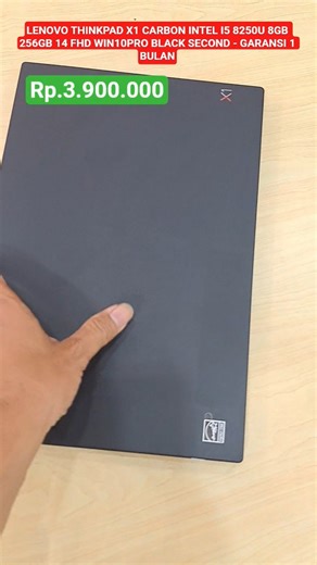 LENOVO THINKPAD X1 CARBON 3 jutaan INTEL I5 8250U 8GB 256GB 14 FHD WIN10PRO SECOND GARANSI 1 BULAN