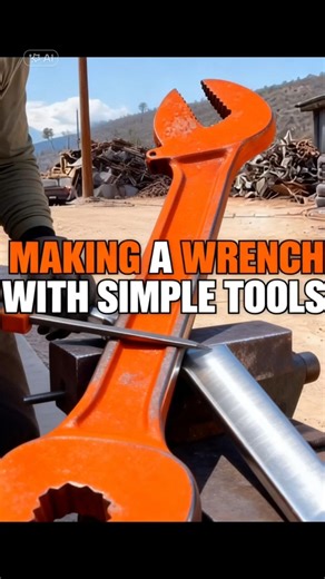 Amazing Pakistani Mechanic Crafts a High-Precision Wrench with Simple Tools #shorts #fyp #trending